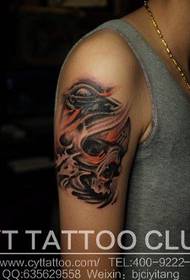 Male arm tattoo