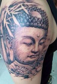Atmospheric arm buddha tattoo
