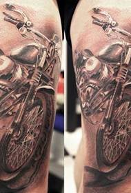 Handsome mechanical tattoo