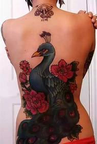 King of Birds - Påfugl tatovering