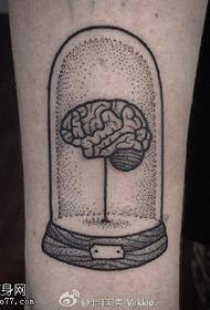 Arm brain tattoo pattern