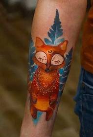 Beau tatouage de renard