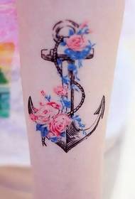 Awesome anchor tattoo