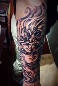 Handsome cool Sun Wukong tattoo