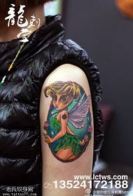 Arm flower fairy small cute tattoo pattern