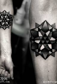 Motif de tatouage tridimensionnel