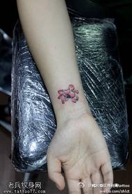 Small fresh pink lotus tattoo pattern