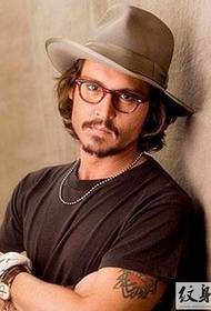 Jack Captain Johnny Depp's handsome tattoo