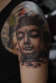 Tato sirah Buddha telung dimensi tato