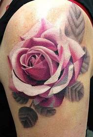 Fantastic beautiful rose tattoo