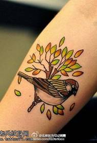 Prachtich leuk magpie tatoetpatroan