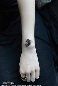Delicate little bee tattoo pattern