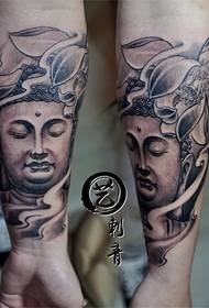 Класічная татуіроўка бязрукага Буды