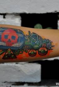 Taro uzorak automobila za tetovažu u boji