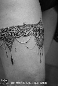 Beautiful lace tattoo pattern