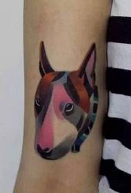 Abstract colorful cute little tattoo