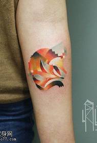 Ink painted small squirrel tattoo pattern