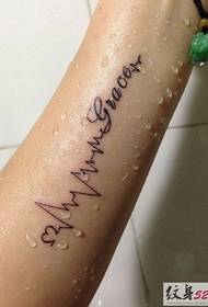 Kanema kakang'ono ka electrocardiogram English tattoo