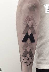 Graphic tattoo on the arm