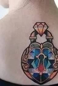 Blingbling diamond tattoo