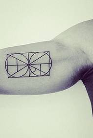 Fashion geometric tattoo