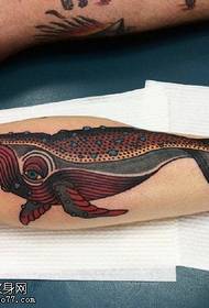 დახატული squid tattoo ნიმუში