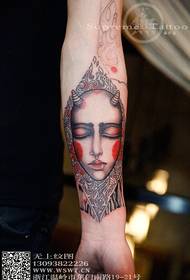 Tatuatge de màscara de braç de personalitat