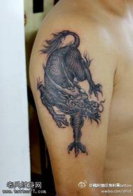 Chinese dragon point tattoo tattoo pattern