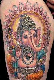 Tatuaje clásico de elefante