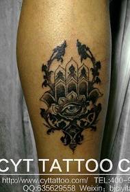 Personalized eye arm tattoo