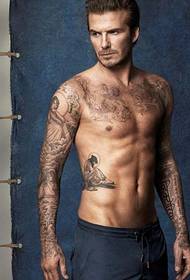 Onqobayo empilweni Beckham tattoo isithombe