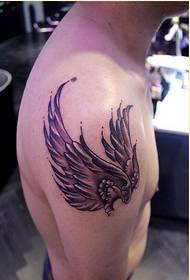 Personality male arm fashion good looking wings tattoo tattoo pictures