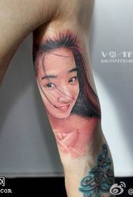 Youth pure girl tattoo pattern