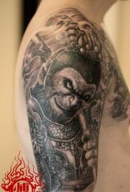 Boys arms cool cool Monkey King tattoo pictures