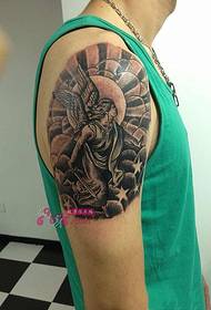 Obraz tatuażu retro ramię anioła Ateny
