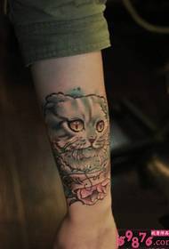 Cute comet man arm tattoo picture
