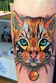 Arm tiger head tattoo pattern picture