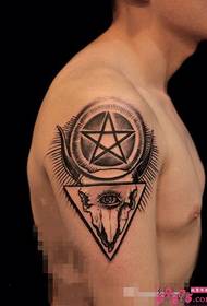 Innovative triangle arm tattoo totem picture