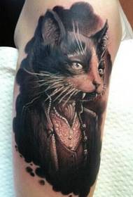 Pre každého si môžete vychutnať obrázok prispôsobeného obrázka tetovania pre mačky