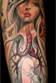 Kız kelebek dövme deseni içinde kişilik kol önerilen resim