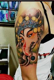 Belleza personalidad brazo elefante tatuaje foto imagen