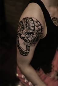 Boy arm tribe totem arm tattoo picture