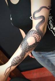 Πέτα μακριά φίδι τατουάζ εικόνα τατουάζ εικόνα
