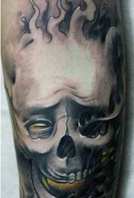 Arm European and American skull tattoo pattern pictures