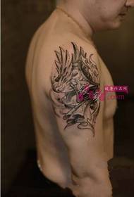 European and American wind sandglass arm personality tattoo pictures