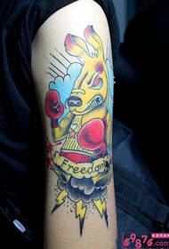 Kreatívny box klokan paže osobnosť tetovanie obrázok