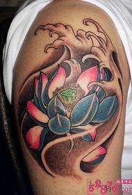Arm lotus tattoo picture
