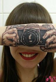 Arm personality camera tattoo picture