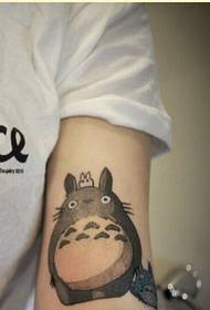 一款手臂个性龙猫纹身图案推荐图片