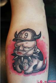 Persoanlikens hiphop puppyarm tatoeage foto's